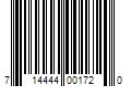 Barcode Image for UPC code 714444001720