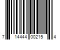 Barcode Image for UPC code 714444002154