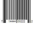 Barcode Image for UPC code 714444002222