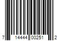 Barcode Image for UPC code 714444002512