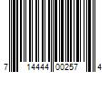 Barcode Image for UPC code 714444002574