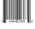 Barcode Image for UPC code 714444003632