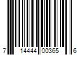 Barcode Image for UPC code 714444003656