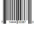 Barcode Image for UPC code 714444003670