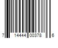 Barcode Image for UPC code 714444003786