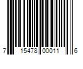 Barcode Image for UPC code 715478000116