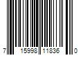 Barcode Image for UPC code 715998118360