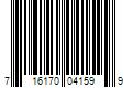 Barcode Image for UPC code 716170041599