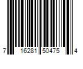 Barcode Image for UPC code 716281504754