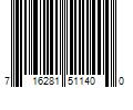 Barcode Image for UPC code 716281511400