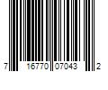 Barcode Image for UPC code 716770070432