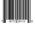 Barcode Image for UPC code 716770091109