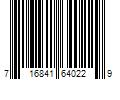 Barcode Image for UPC code 716841640229