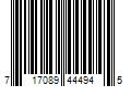 Barcode Image for UPC code 717089444945