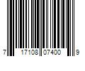 Barcode Image for UPC code 717108074009