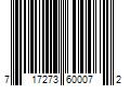 Barcode Image for UPC code 717273600072