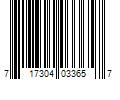 Barcode Image for UPC code 717304033657