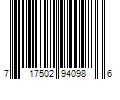 Barcode Image for UPC code 717502940986