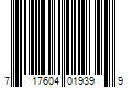 Barcode Image for UPC code 717604019399