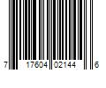 Barcode Image for UPC code 717604021446