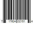 Barcode Image for UPC code 717604021514