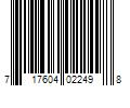 Barcode Image for UPC code 717604022498