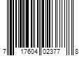 Barcode Image for UPC code 717604023778