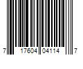 Barcode Image for UPC code 717604041147