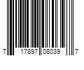 Barcode Image for UPC code 717897080397