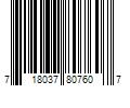 Barcode Image for UPC code 718037807607