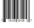 Barcode Image for UPC code 718103031257