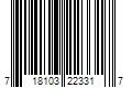 Barcode Image for UPC code 718103223317