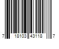 Barcode Image for UPC code 718103431187