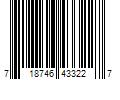 Barcode Image for UPC code 718746433227