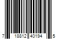Barcode Image for UPC code 718812401945