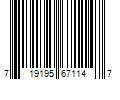 Barcode Image for UPC code 719195671147