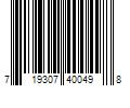 Barcode Image for UPC code 719307400498