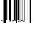 Barcode Image for UPC code 719307400511