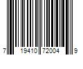 Barcode Image for UPC code 719410720049