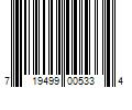 Barcode Image for UPC code 719499005334