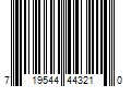 Barcode Image for UPC code 719544443210