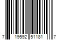 Barcode Image for UPC code 719592511817