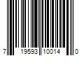 Barcode Image for UPC code 719593100140