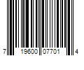 Barcode Image for UPC code 719600077014