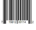 Barcode Image for UPC code 719812001142