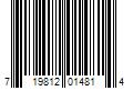 Barcode Image for UPC code 719812014814