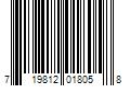 Barcode Image for UPC code 719812018058