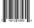 Barcode Image for UPC code 719812035604