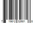 Barcode Image for UPC code 719812326818