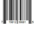 Barcode Image for UPC code 719812398815